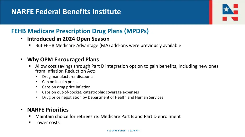 narfe federal benefits institute 4