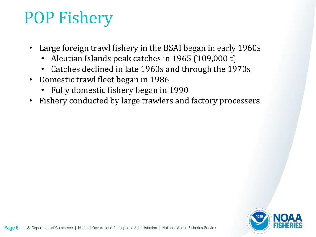 pop fishery