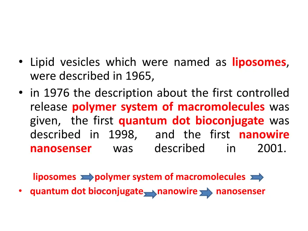 lipid vesicles which were named as liposomes were
