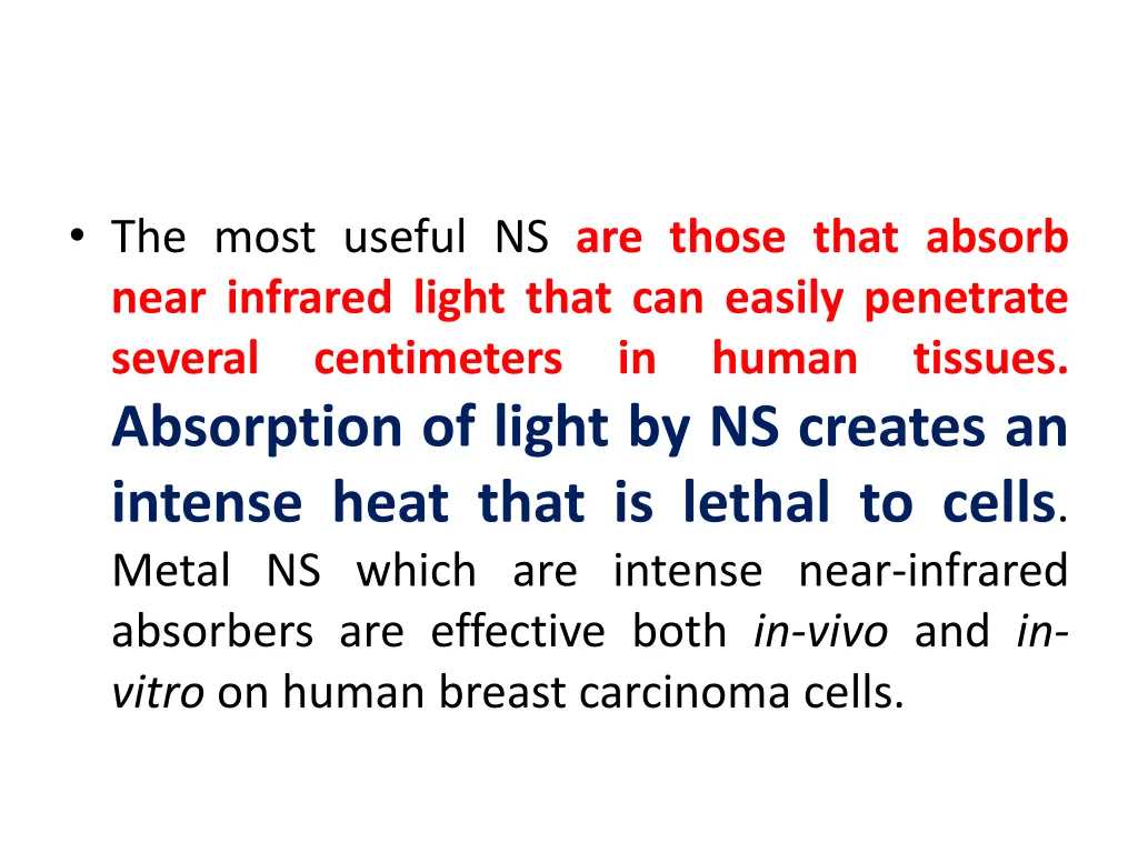 the most useful ns are those that absorb near