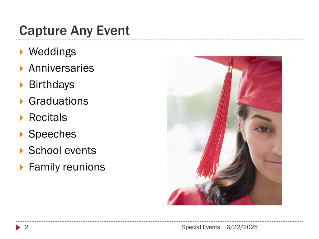 capture any event