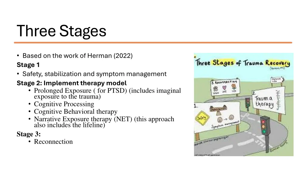 three stages