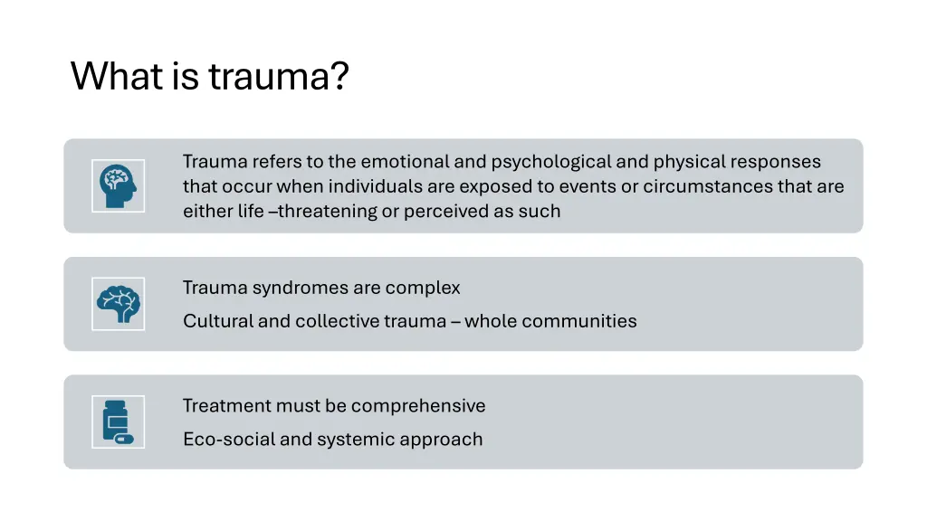 what is trauma 1