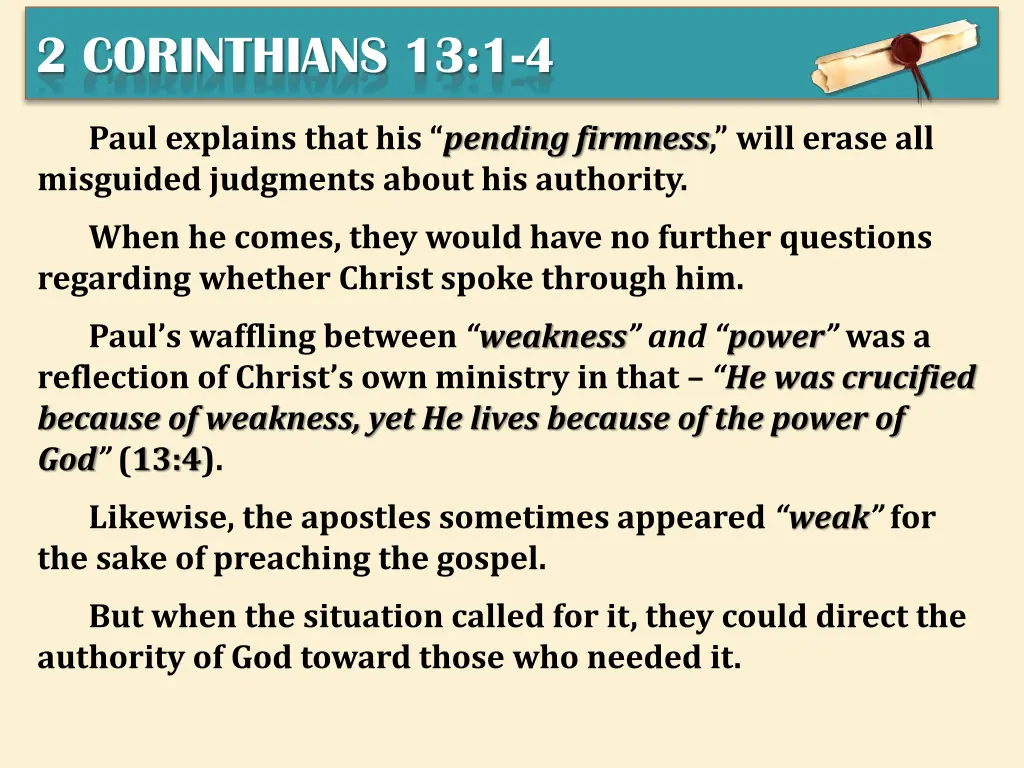 2 corinthians 13 1 4 3