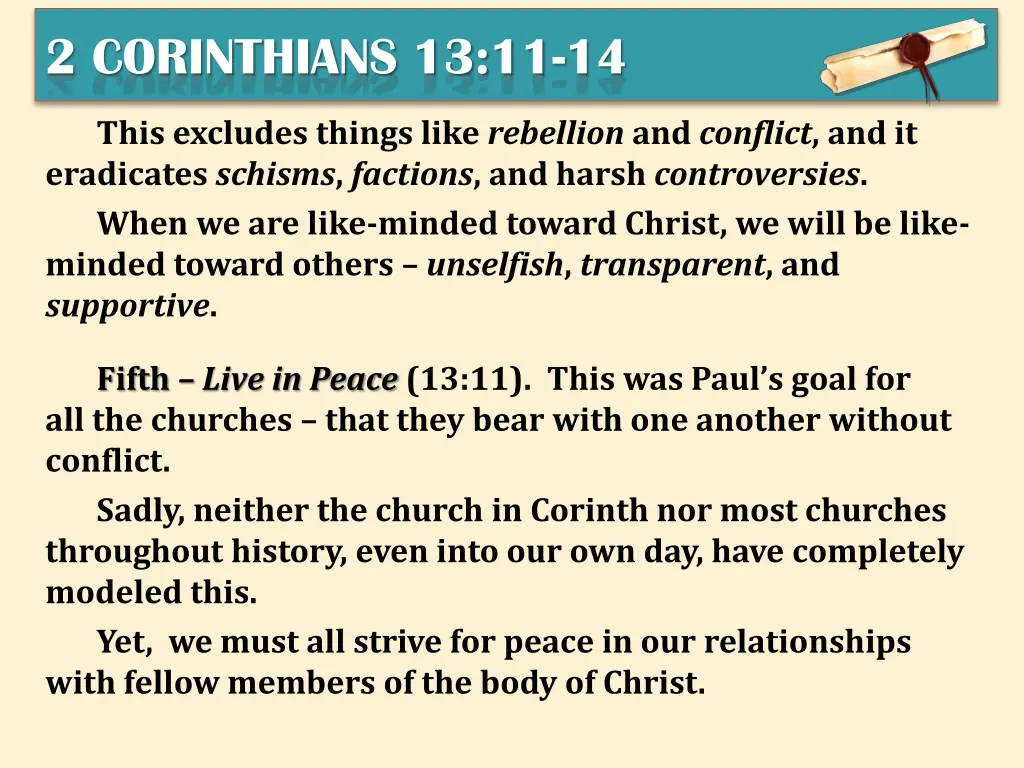 2 corinthians 13 11 14 3