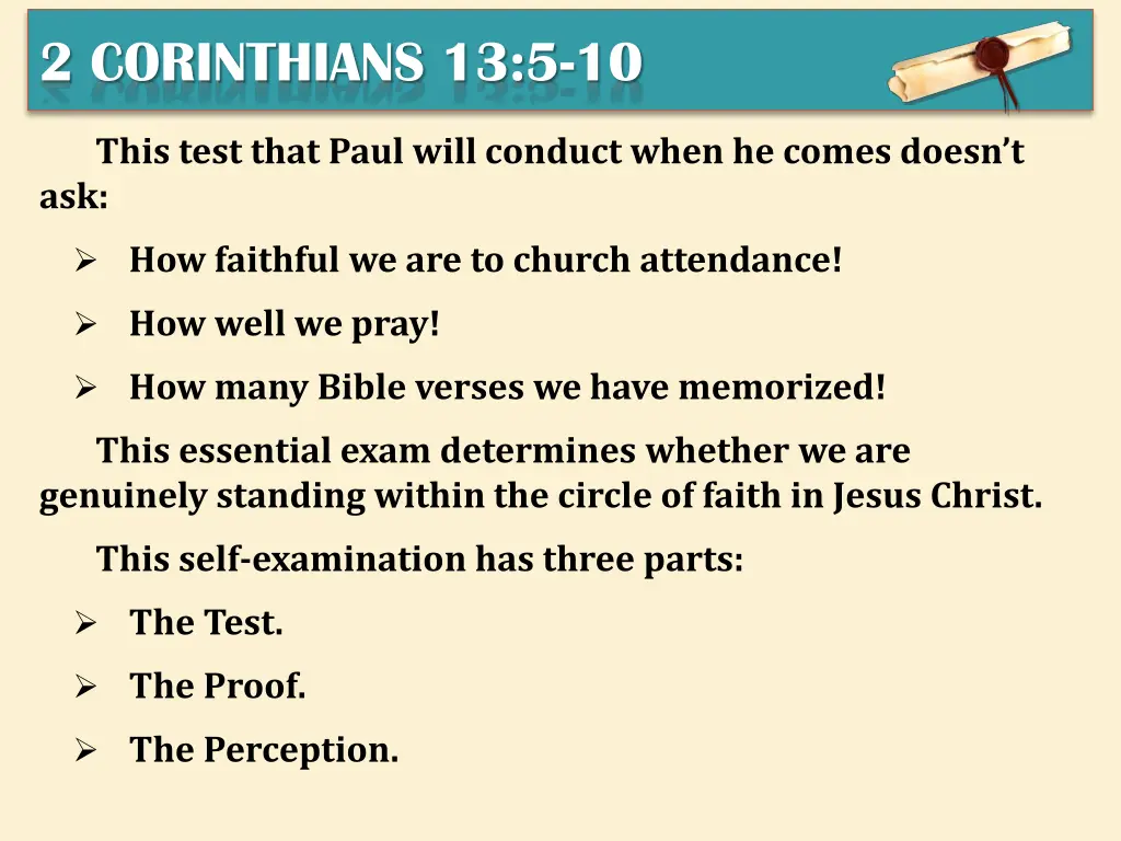 2 corinthians 13 5 10 2