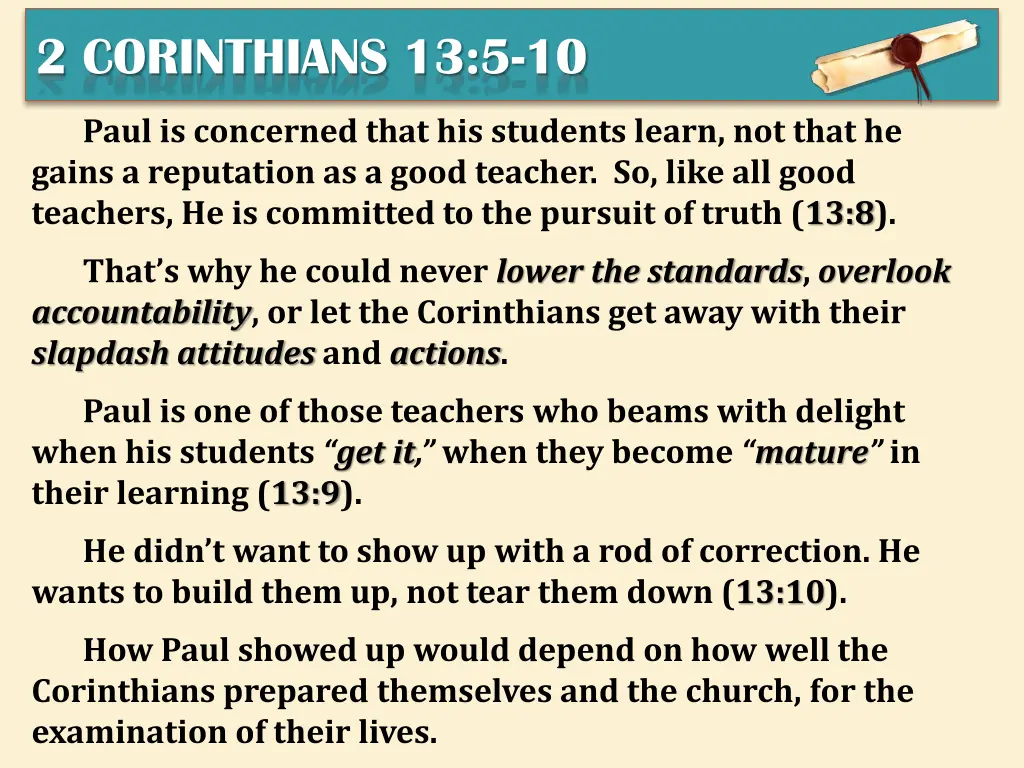2 corinthians 13 5 10 6