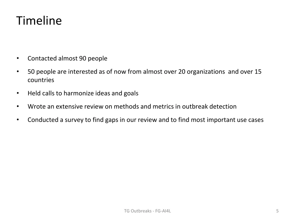 timeline