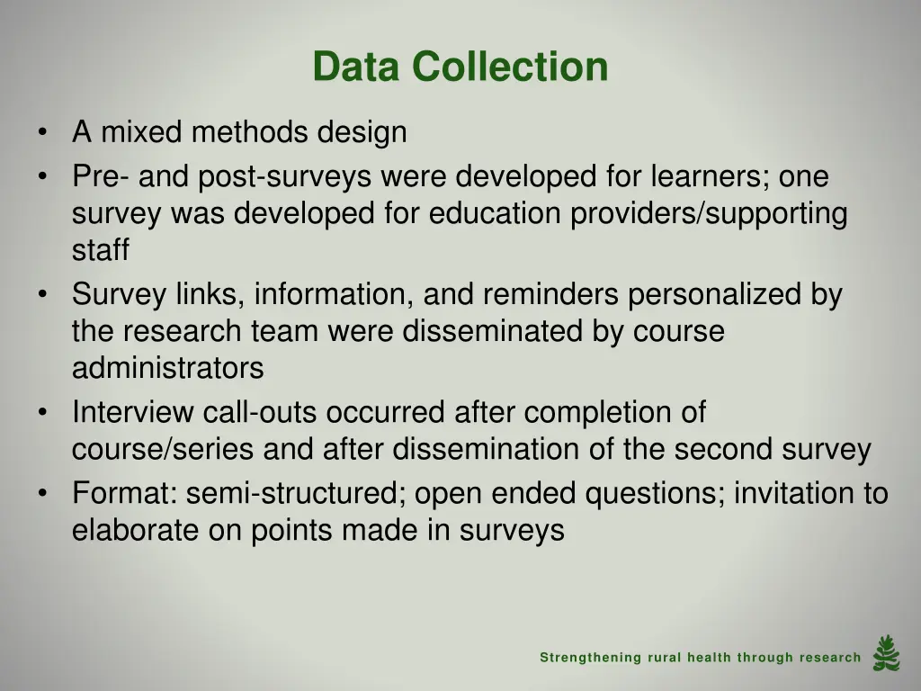 data collection