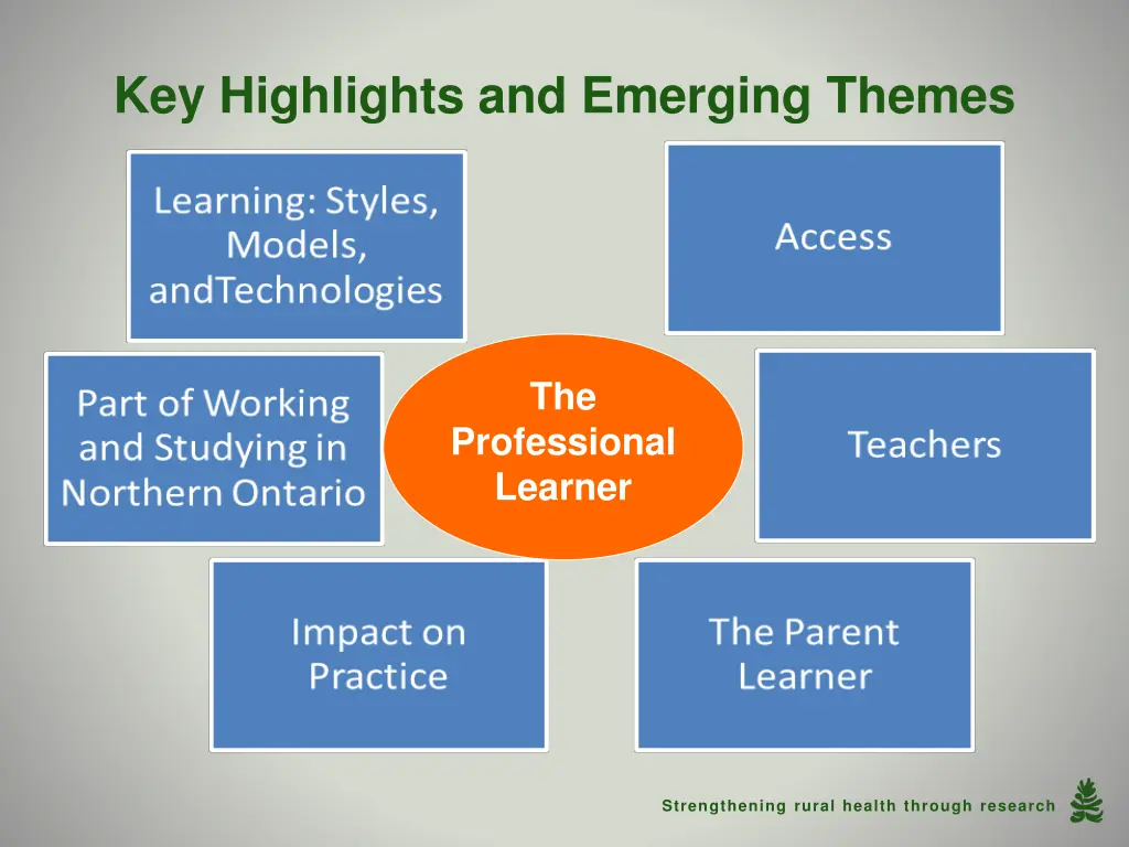 key highlights and emerging themes