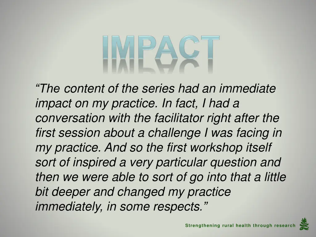 the content of the series had an immediate impact