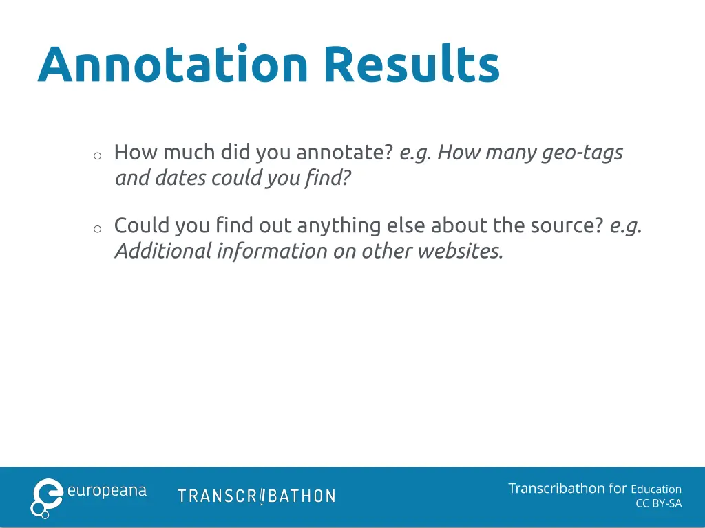 annotation results