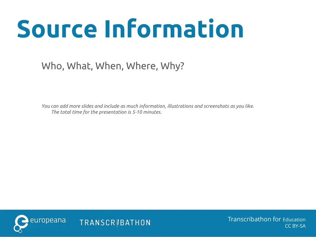 source information