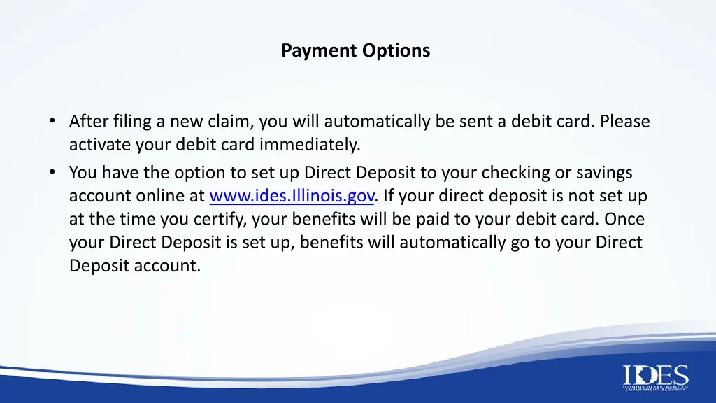 payment options