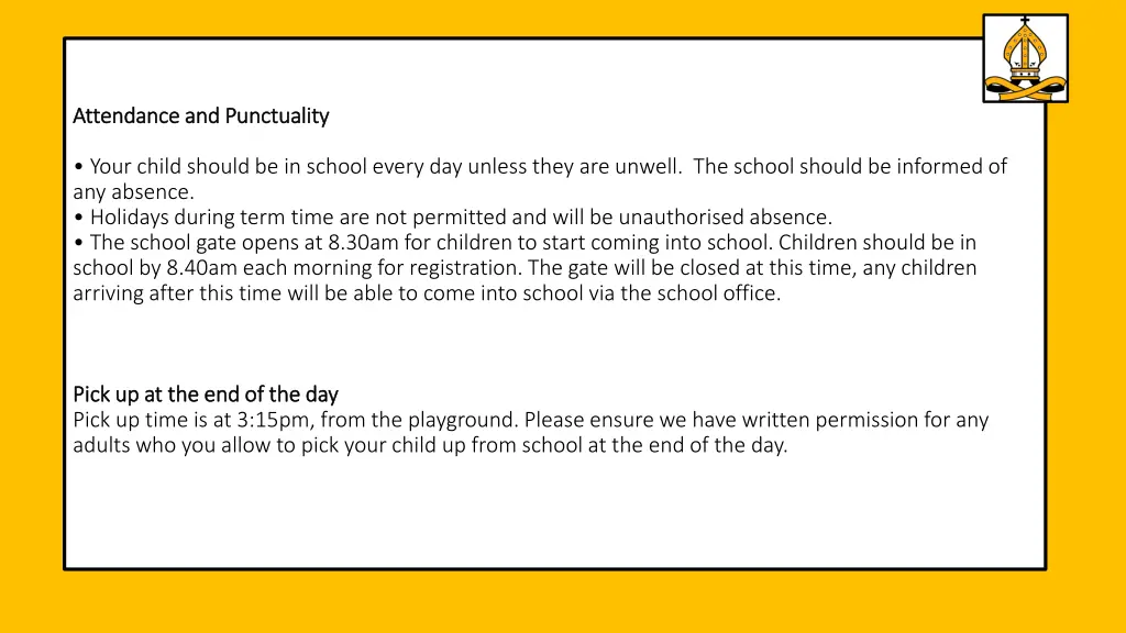 attendance and punctuality attendance