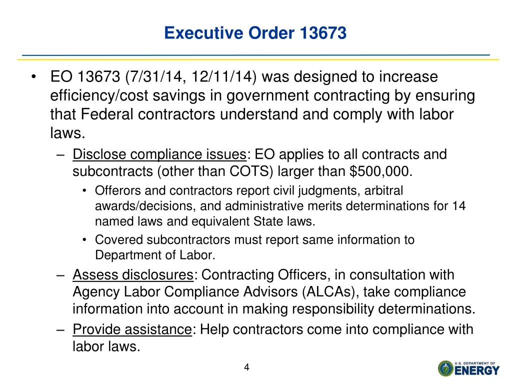 executive order 13673
