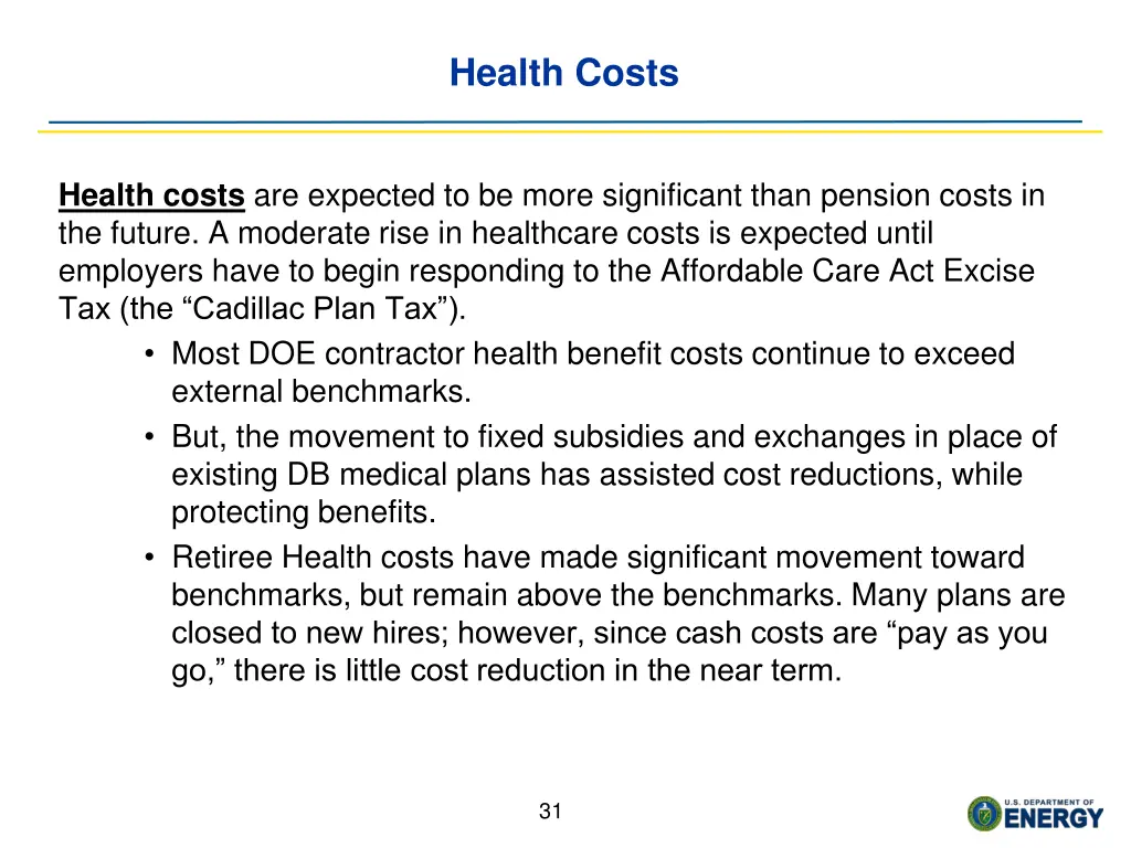health costs