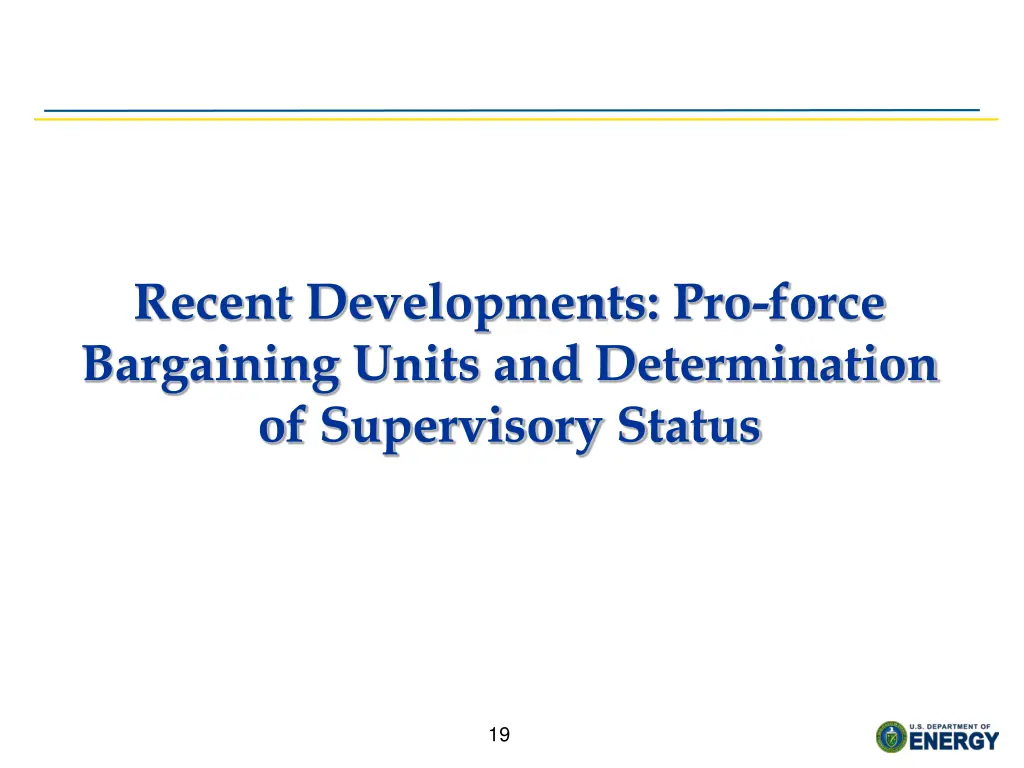 recent developments pro force bargaining units