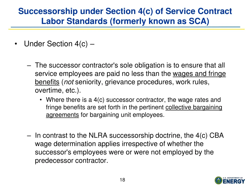 successorship under section 4 c of service