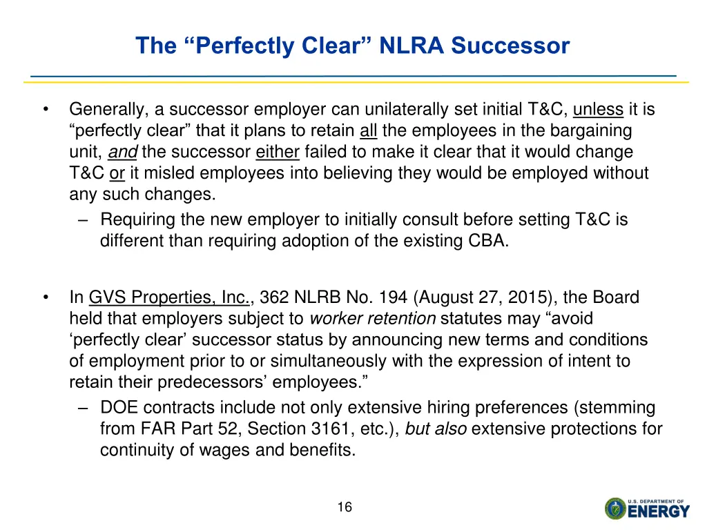 the perfectly clear nlra successor