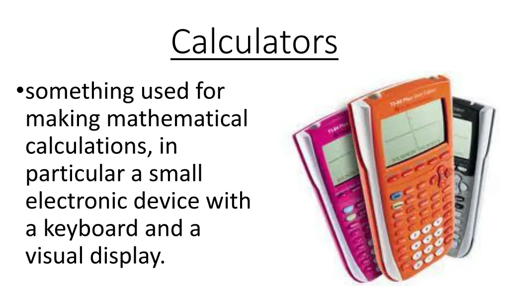 calculators