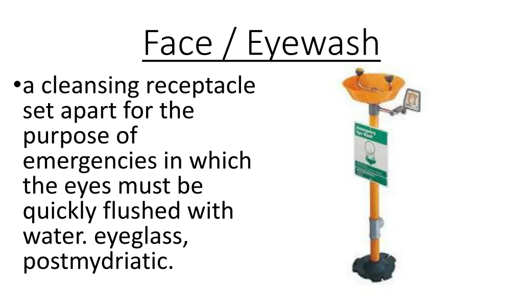 face eyewash