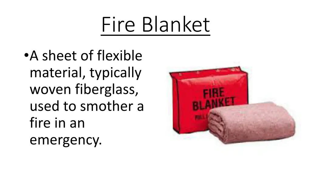 fire blanket