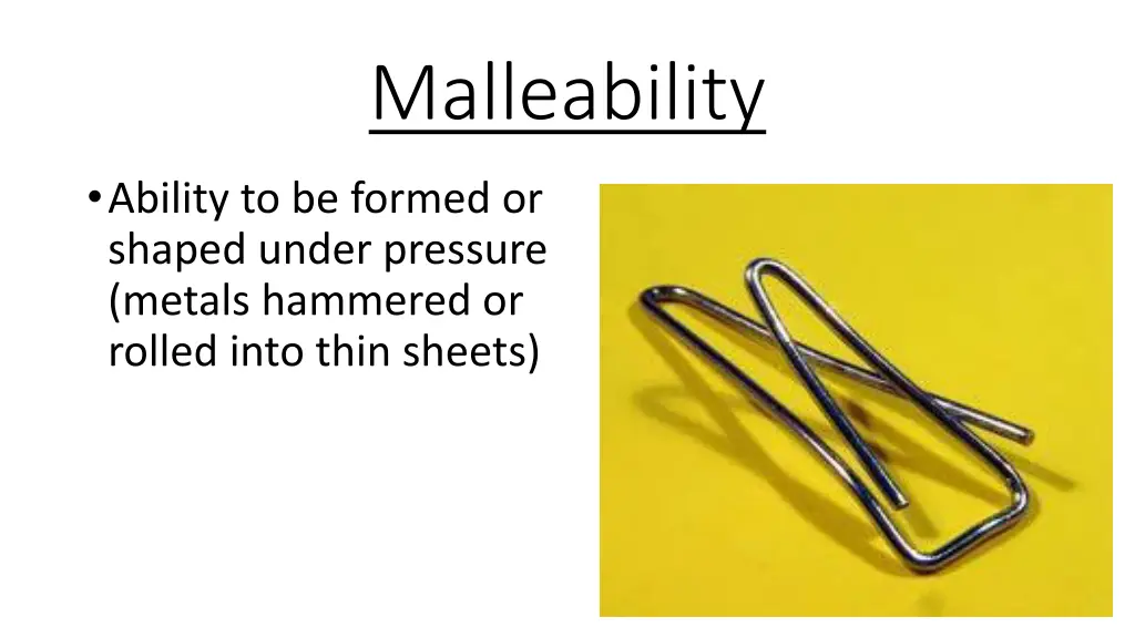 malleability