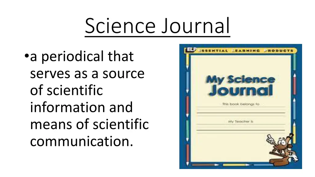 science journal