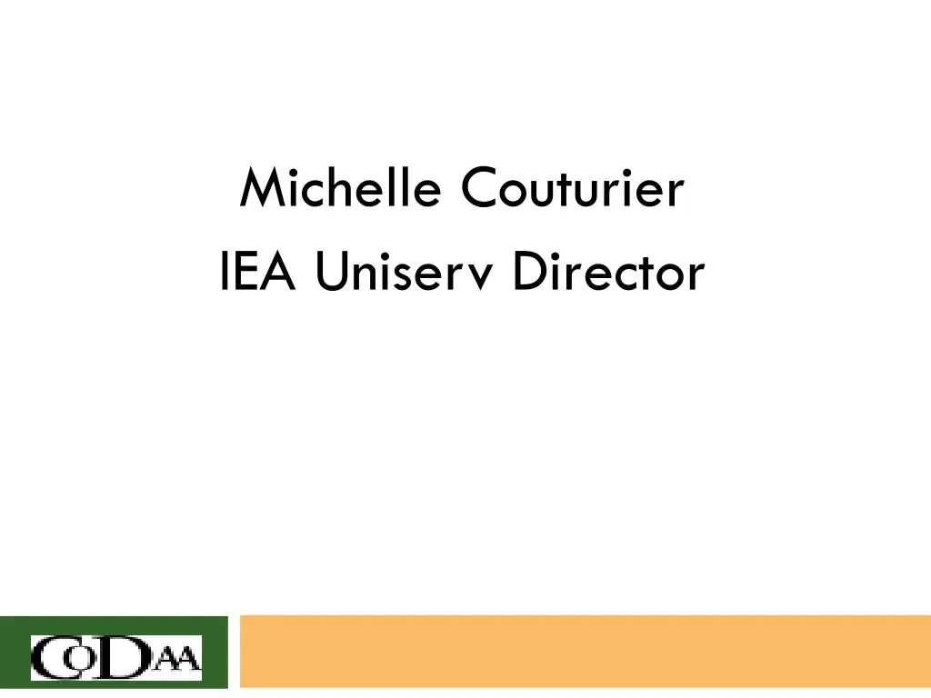 michelle couturier iea uniserv director