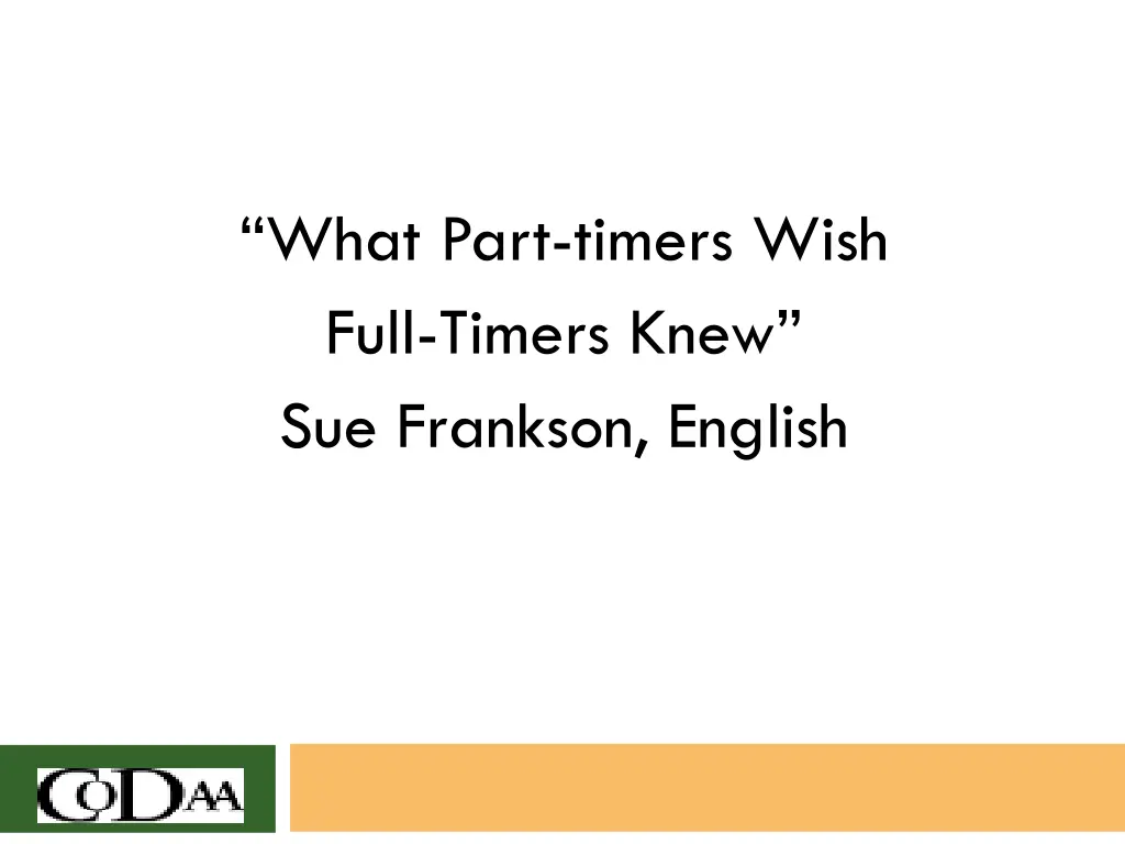 what part timers wish full timers knew