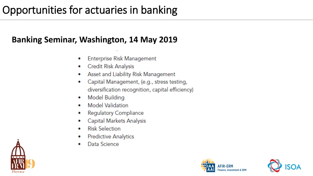 opportunities for actuaries in banking 1