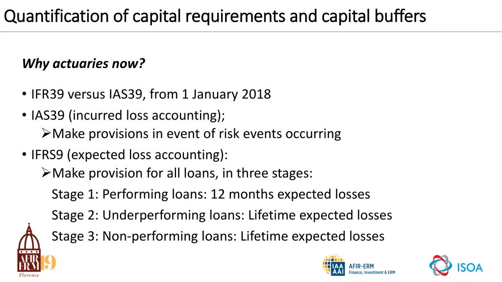 quantification of capital requirements 4