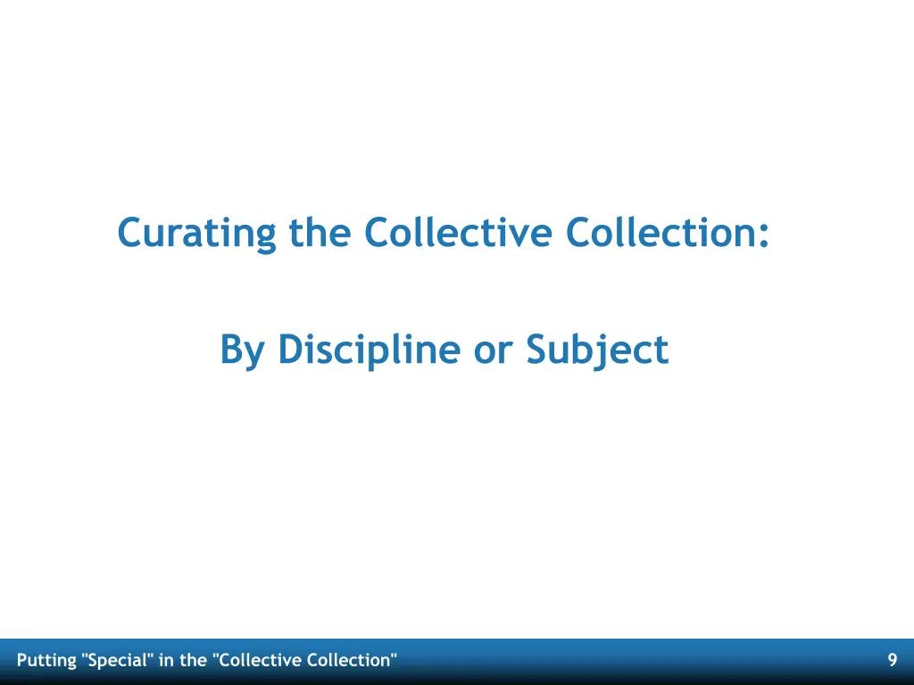 curating the collective collection 1