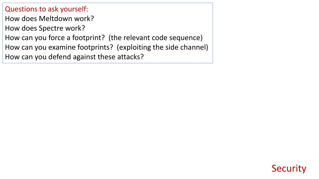 questions to ask yourself how does meltdown work
