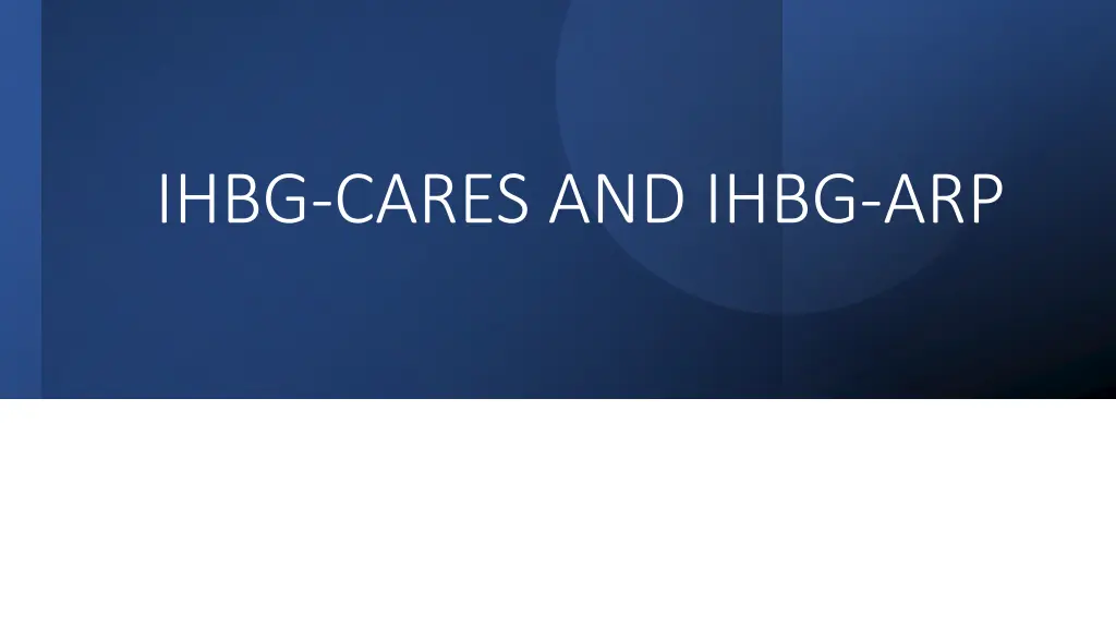 ihbg cares and ihbg arp