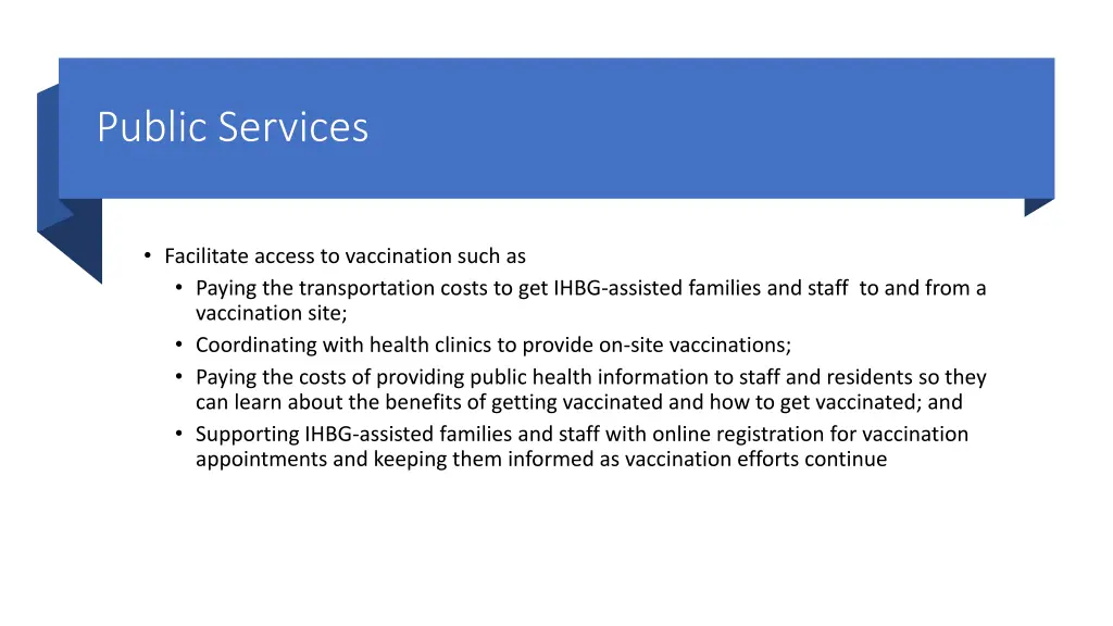 public services