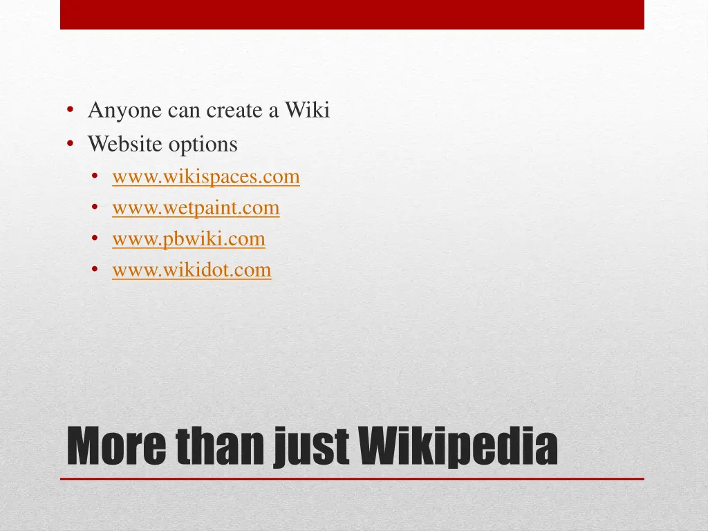 anyone can create a wiki website options