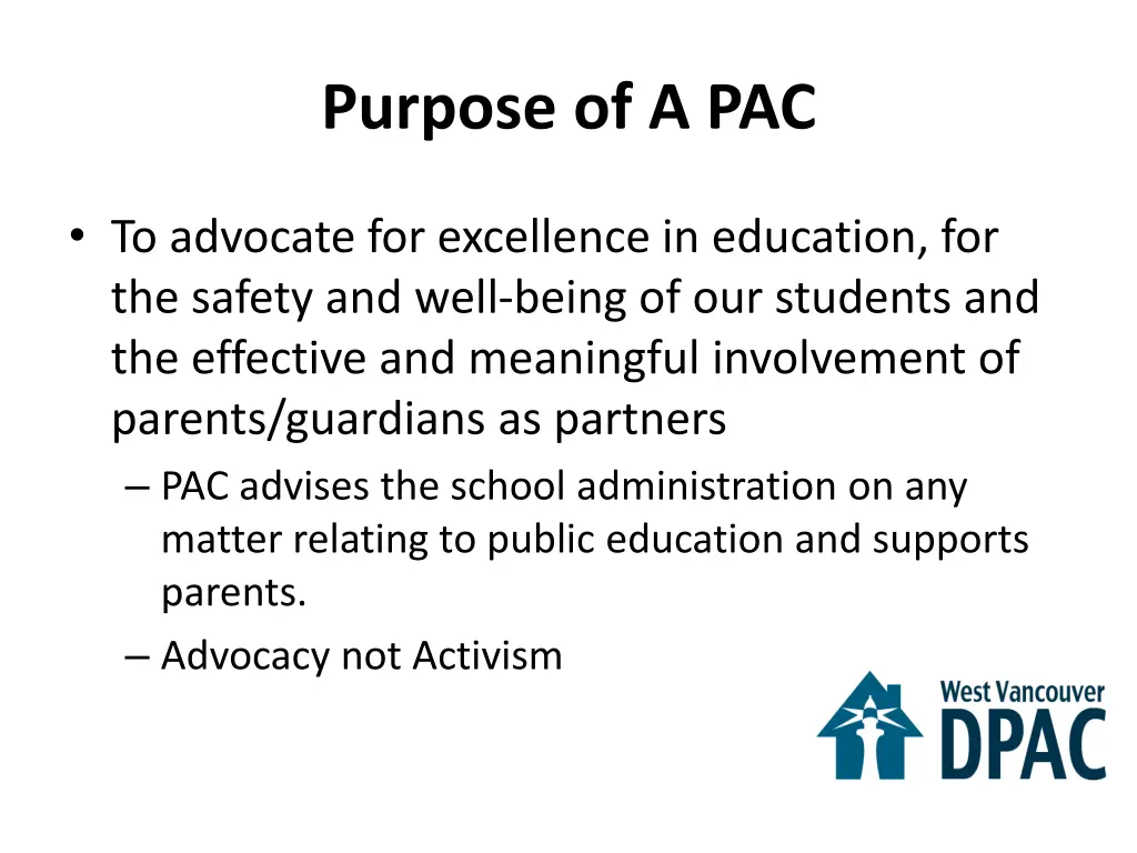 purpose of a pac