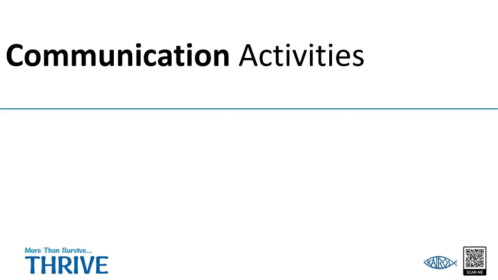 communication activities