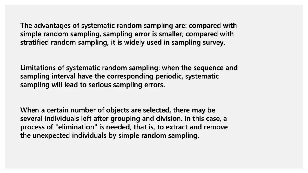 the advantages of systematic random sampling