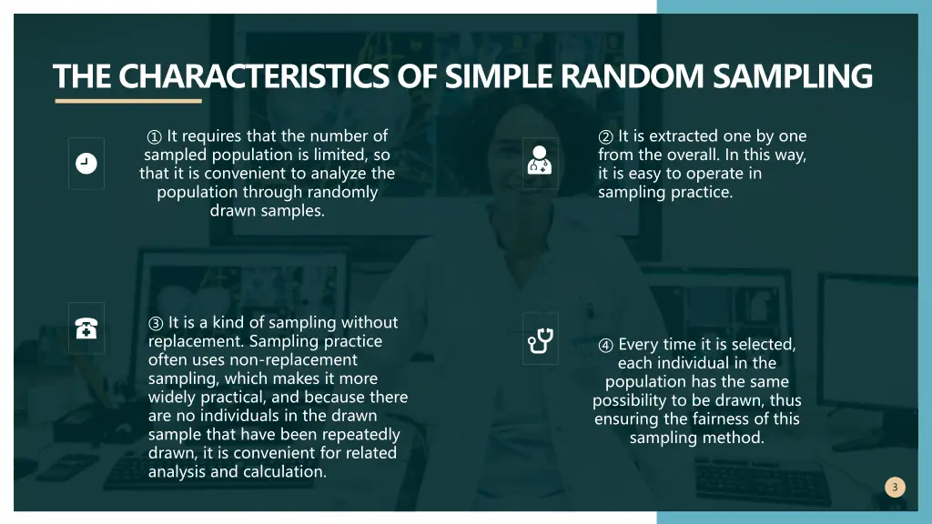 the characteristics of simple random sampling