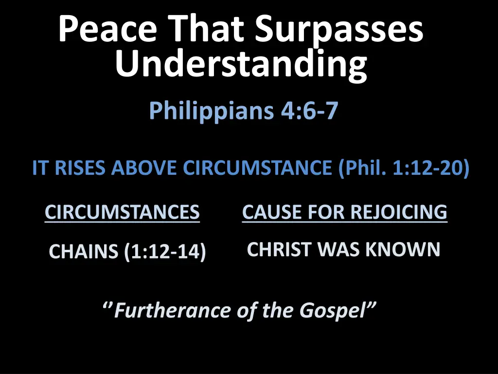 peace that surpasses understanding philippians 3