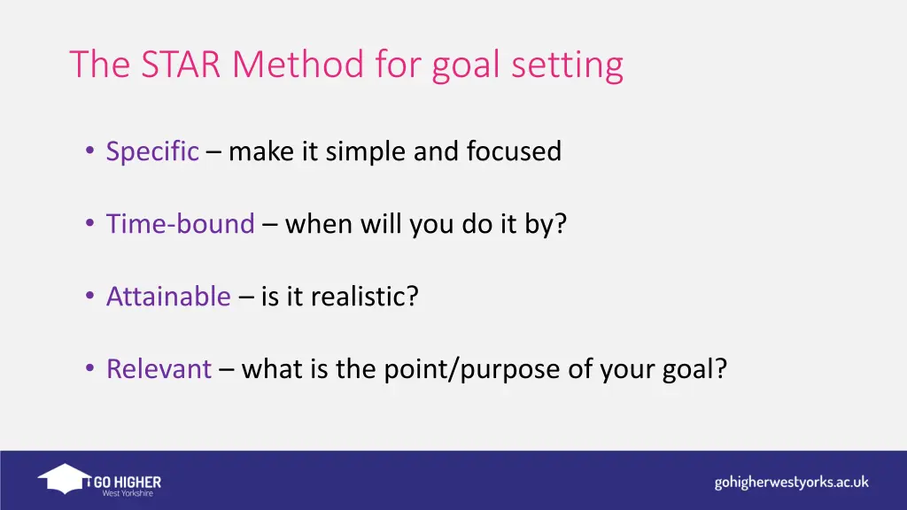 the star method for goal setting