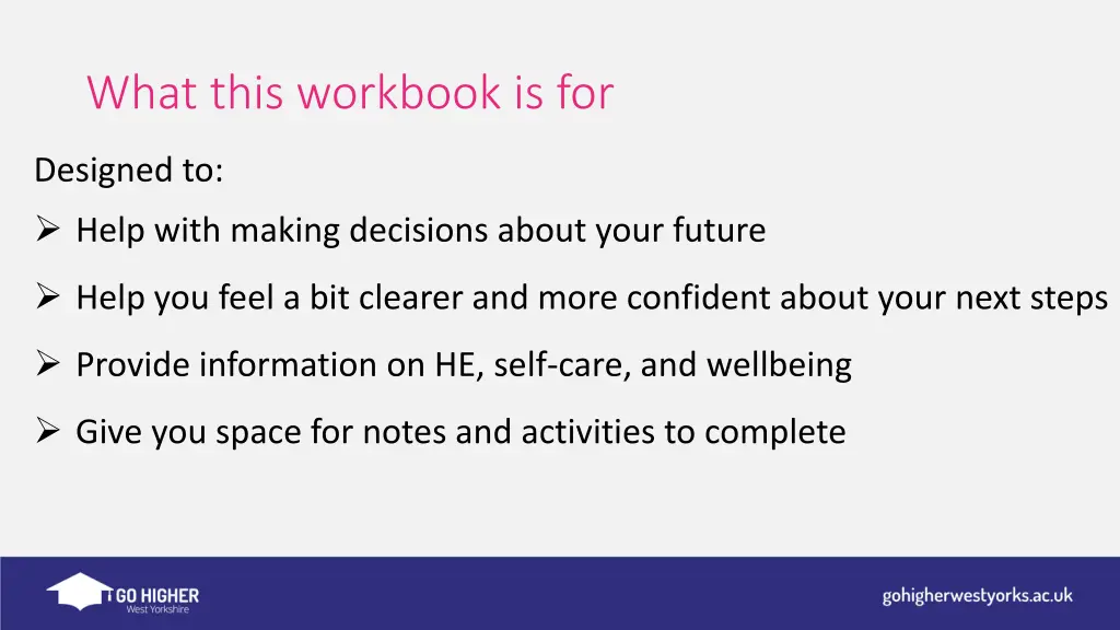 what this workbook is for