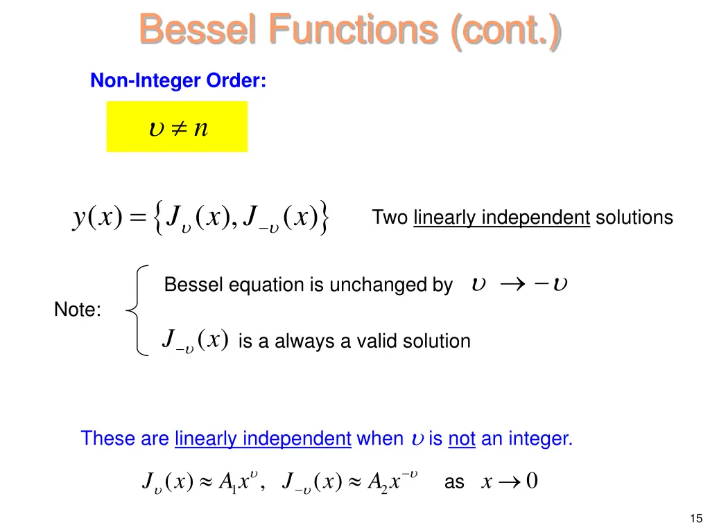 bessel functions cont 2