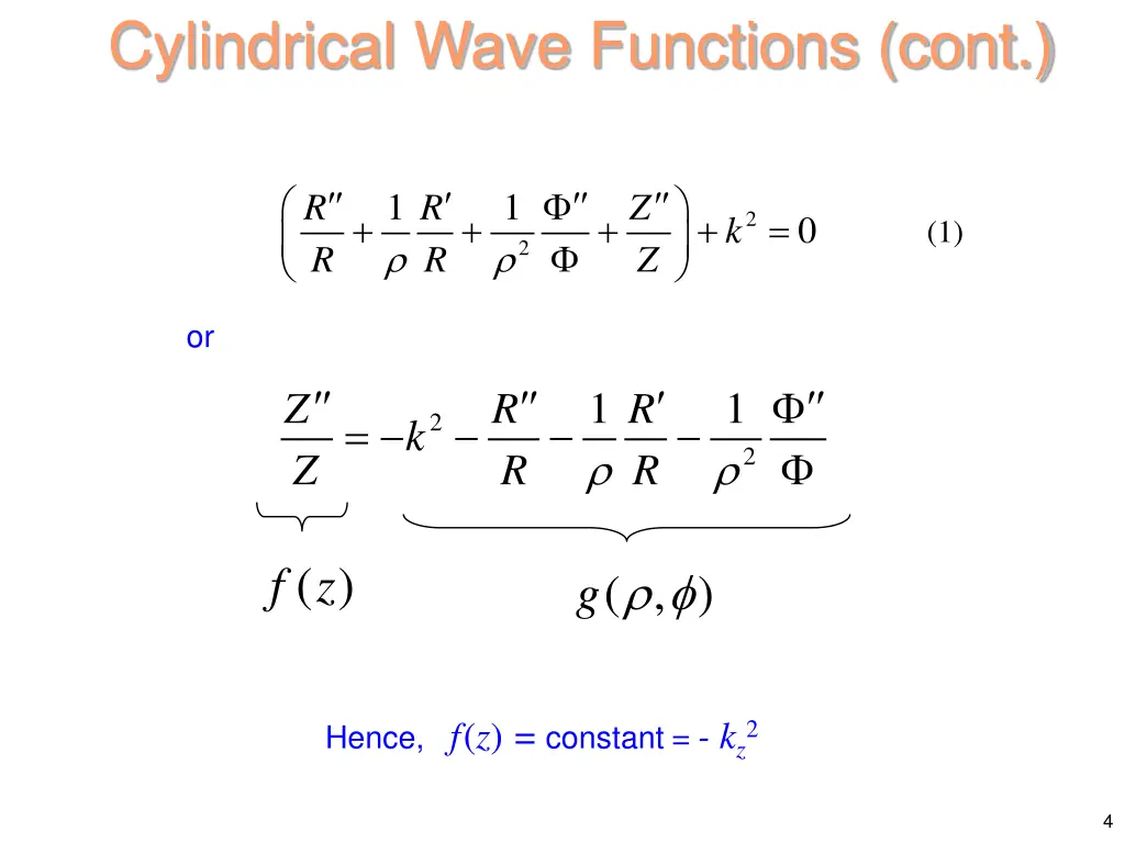 cylindrical wave functions cont 1