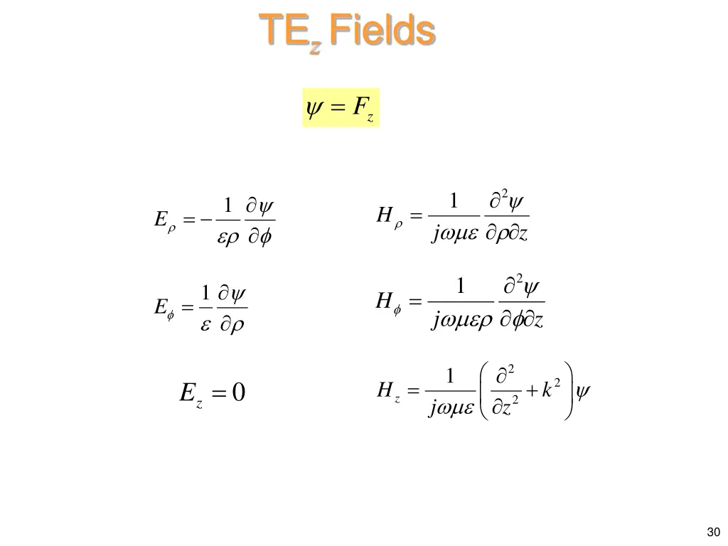 te z fields
