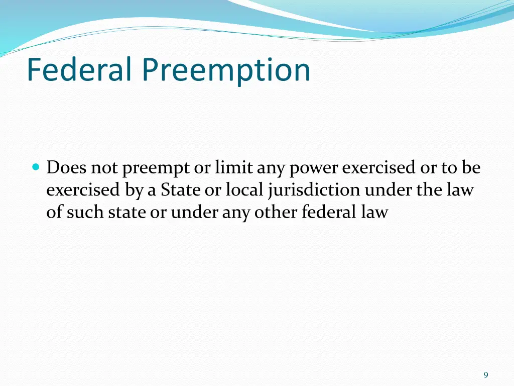 federal preemption