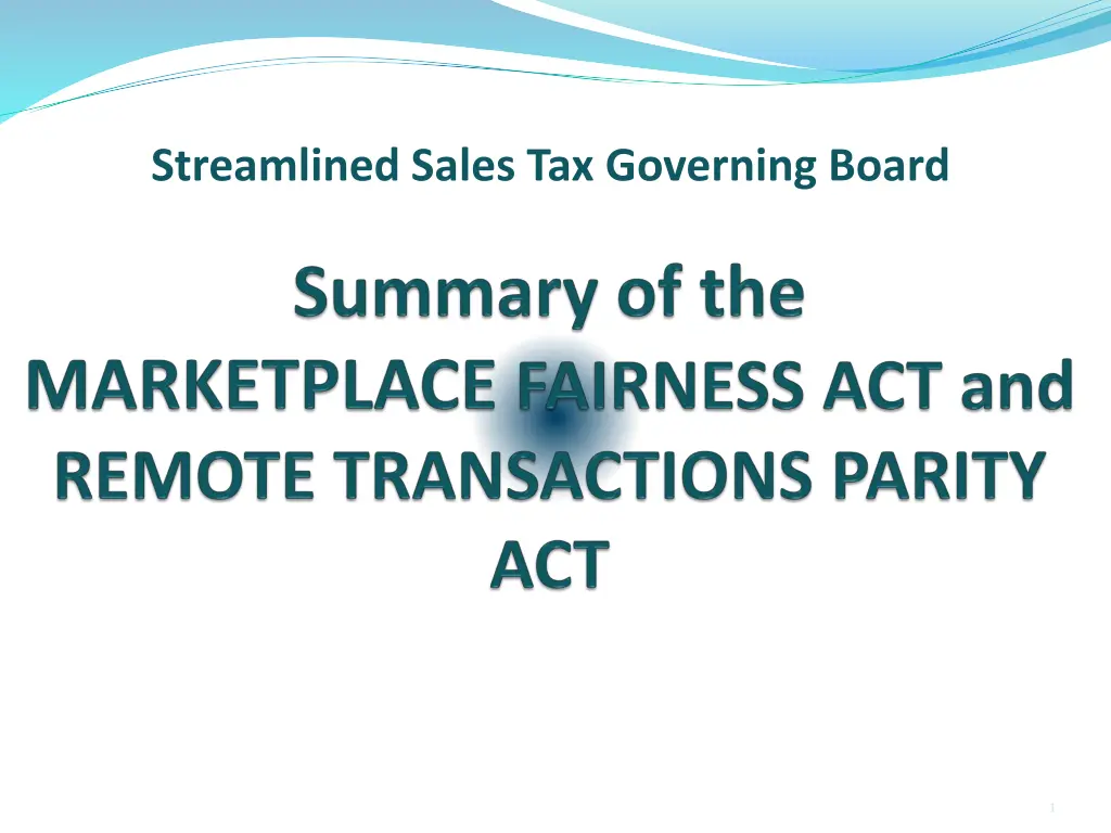 streamlined sales tax governing board